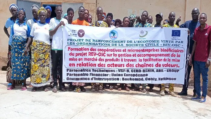 Photo de groupe des bénéficiaires de la session 1