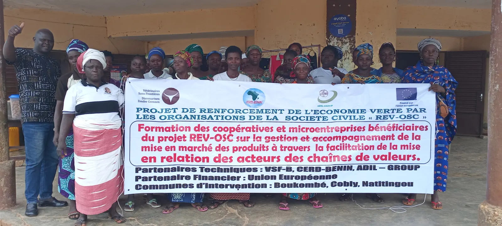 Photo de groupe des bénéficiaires de la session 2